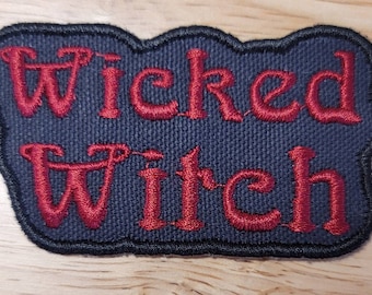 Wicked Witch embroidered patch