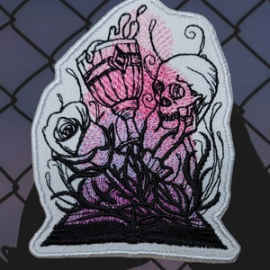 Horror lover embroidered patch