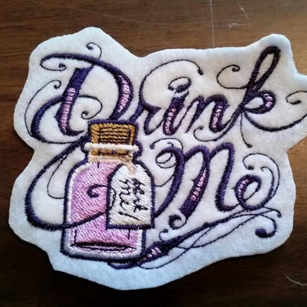 Drink me patch, Alice in Wonderland