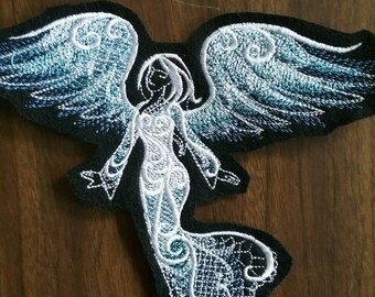 Angel patch,embroidered patch