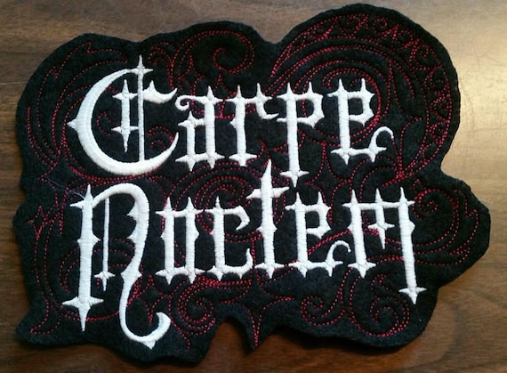 Carpe Noctem Patch, Seize the Night - Etsy