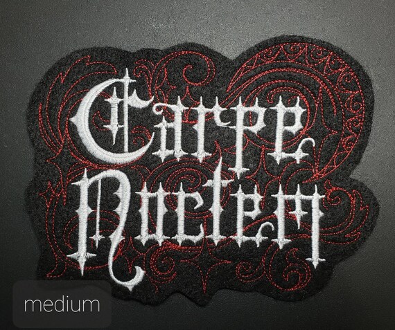 Carpe Noctem Patch, Seize the Night - Etsy