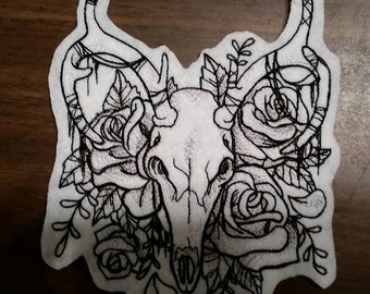 Deer skull patch