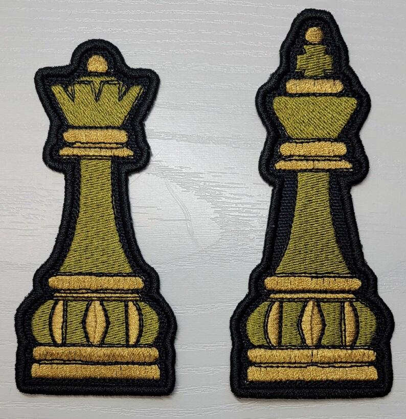 Chess Piece Embroidered Patch. - Etsy