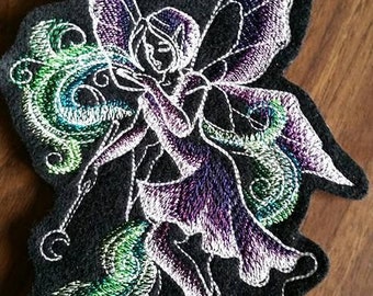 Fairy patch, embroidered patch,