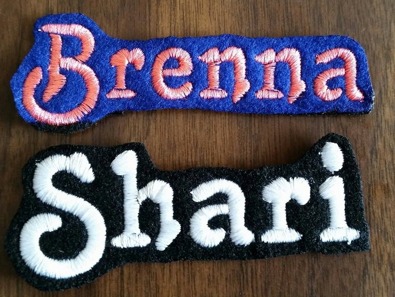 Personalized Embroidered Name Patch Etsy