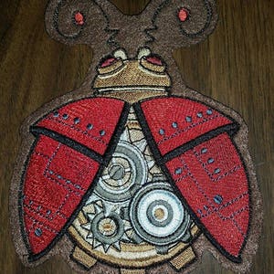 Steampunk Patch Ladybug
