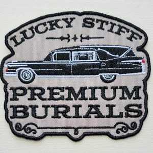Hearse funeral embroidered patch