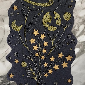 Galaxy embroidered patch
