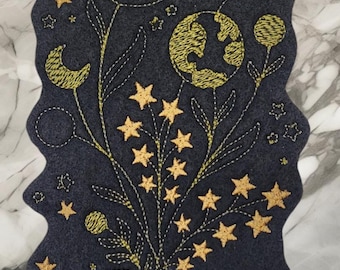 Galaxy embroidered patch