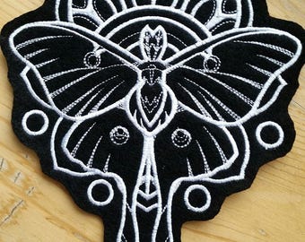 Moth Patch, luna moth