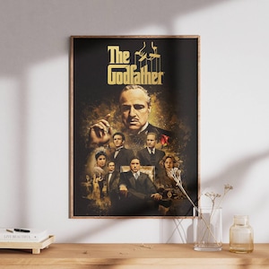 The Godfather Poster Print, Rolled Wall Art, Stylish Home Decor, Gift for Fans, Unique Movie Decor