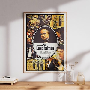 The Godfather Poster Print, Rolled Wall Art, Stylish Home Decor, Gift for Fans, Unique Movie Decor
