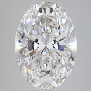 8.00 Ct Oval Lab Grown Diamond: G Color, SI1 Clarity, IGI Certified
