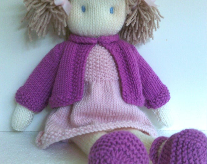 Doll Knitting Pattern Instant Download Pdf Etsy