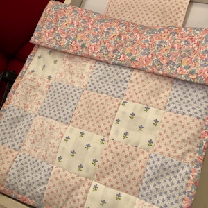 Dolls Cot Pram Patchwork Quilt