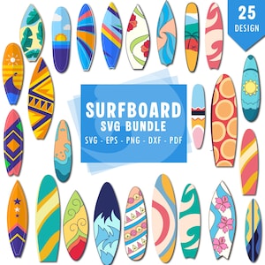 Surfboard Clipart, Surfboard PNG, Surfboard SVG, Beach, Wave, Hawaii, Surf, Beach Life, Summer, Digital Download