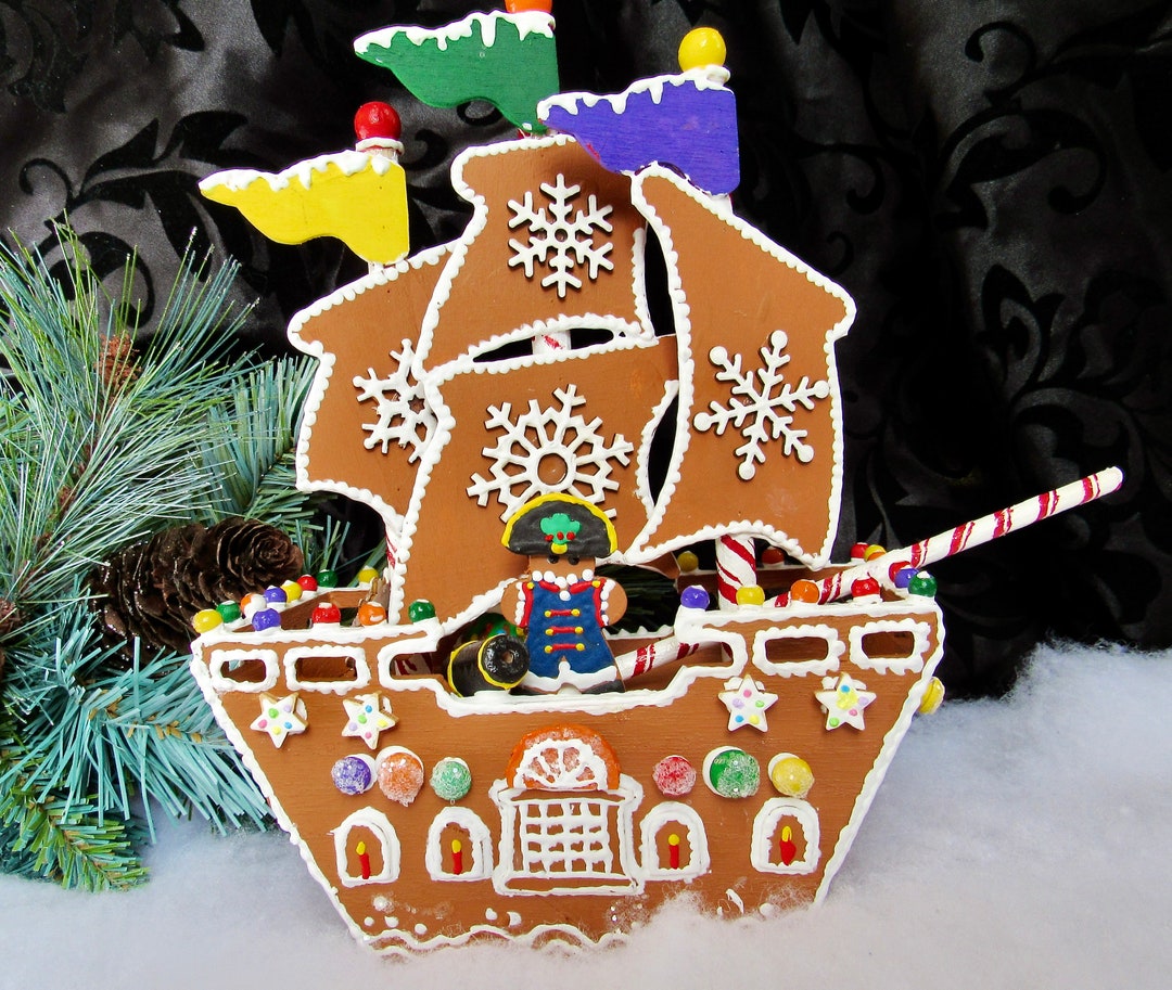 Faux Gingerbread Sailing Ship Yo Ho Ho Ho - Etsy