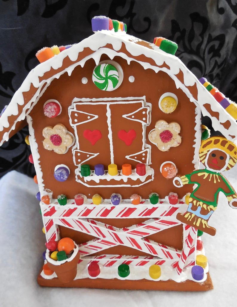 Faux Gingerbread Garden Shed Etsy