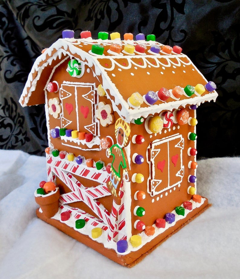 Faux Gingerbread Garden Shed Etsy