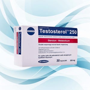 Megabol Testosterol 250 30 capsules - Effective natural testosterone booster based on plant sterol fractions.
