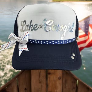 Lake Cowgirl patriottische truckerpet -- NAVY