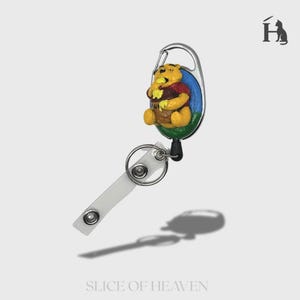Winnie the Pooh badge holder/keychain.
