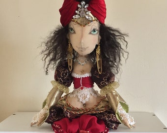 OOAK art doll,fantasy character,Eastern beauty, princess, handmade,new, gift , handmade, interior, cloth, Gift