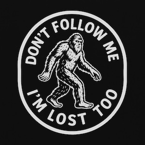 Funny Sasquatch sticker