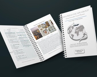 Group Travel Planner Printable | 7–10 Day Trip Organizer PDF | Shared Itinerary, Budget & Packing List for Group Vacation Planning
