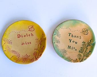 Diolch / Thank You Miss Trinket Dish
