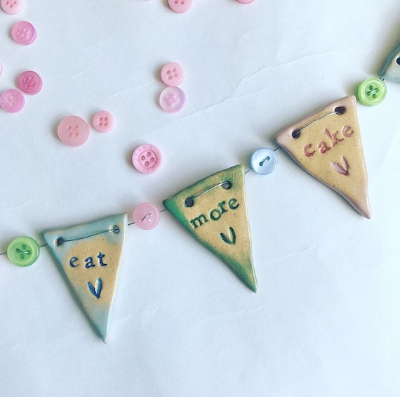 Eat More Cake Mini Bunting