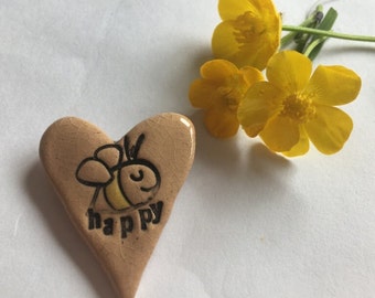 Bee Happy Brooch