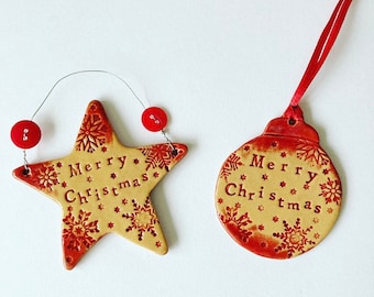 Merry Christmas Star /  Bauble
