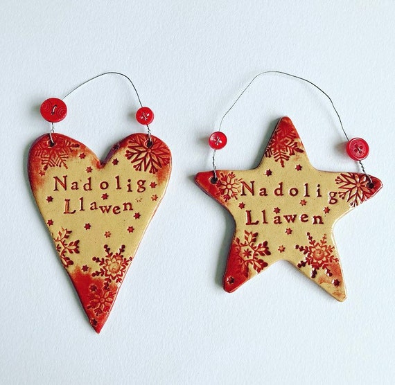 Nadolig Llawen Heart/Star