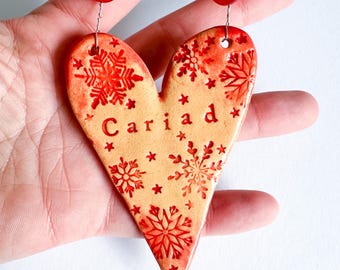 Cariad (Love in Welsh) Heart
