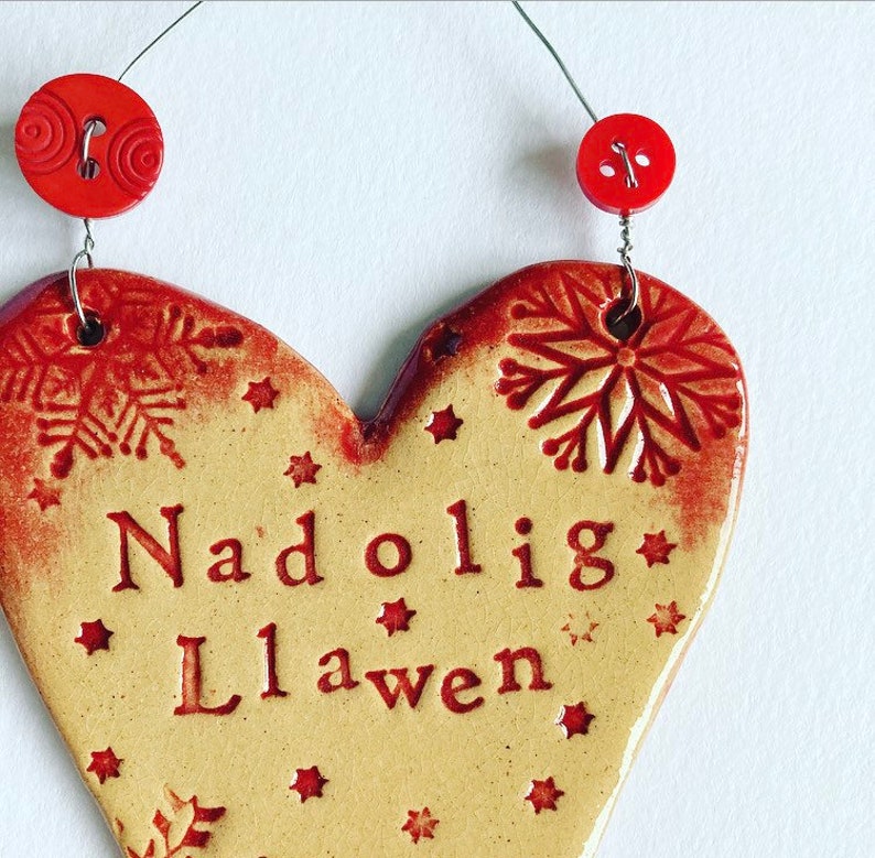 Nadolig Llawen Merry Christmas in Welsh Christmas Tree Etsy