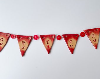 Cwtch - mini ceramic bunting