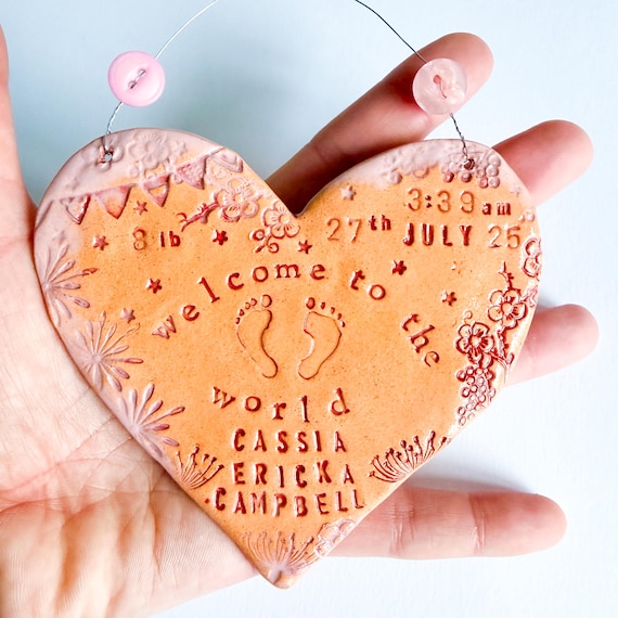 Welcome to the World CUSTOM baby heart