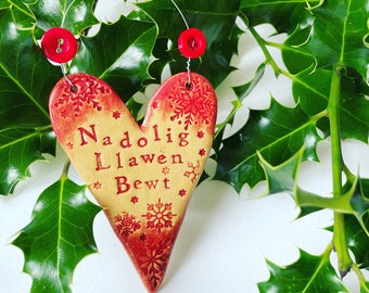 Nadolig Llawen Bewt / Butty Heart