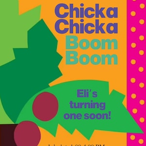 Chicka Chicka Boom Boom Party Invitation