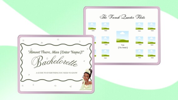 New Orleans Princess and Frog Bachelorette Itinerary