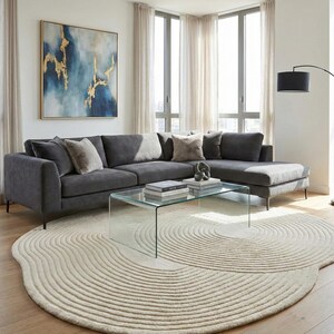 ivory round rug living room,
modern circle rug decor,
hand tufted wool rug,
minimalist round area rug,
neutral tone round rug,
soft ivory carpet rug,
designer round floor rug,
abstract circle rug style,
luxury round wool rug,
boho round area rug,
modern home round rug,
living room circle carpet,
bedroom round ivory rug,
plush wool round rug,
round rug home styling,
elegant round area rug,