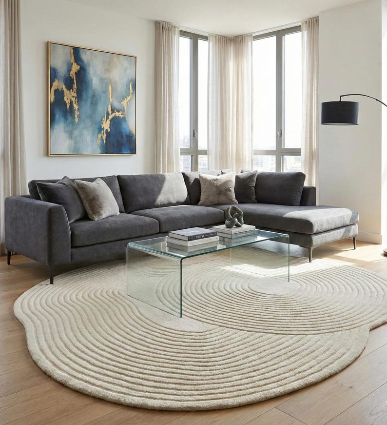 ivory round rug living room,
modern circle rug decor,
hand tufted wool rug,
minimalist round area rug,
neutral tone round rug,
soft ivory carpet rug,
designer round floor rug,
abstract circle rug style,
luxury round wool rug,
boho round area rug,
modern home round rug,
living room circle carpet,
bedroom round ivory rug,
plush wool round rug,
round rug home styling,
elegant round area rug,