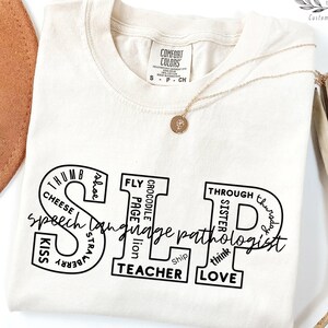 Comfort Colors®, shirt logopedist, logopedist, T-shirt logopedist, cadeau, cadeau logopedist, shirt SLPA, shirt logopedie, shirt logopedie