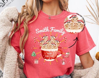 Custom Gingerbread Family Christmas Shirts: Personalized Xmas Crew 2025