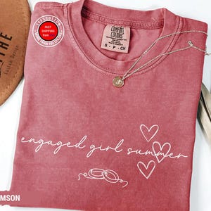 Comfort Colors Engaged Girl Summer Shirt, Future Mrs Tshirt for Bride To Be Tee, Wedding Engagement Gift for Fiancee, Cute Engagement Shirt