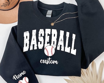 Custom Baseball Sweatshirt, Baseball Season Shirt, Baseball Hoodie, Cheer Mom Shirt, Baseball Lover, Custom Baseball Hoodie, Baseball Tee