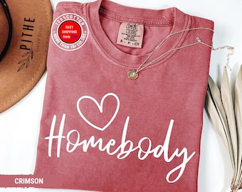 Comfort Colors Homebody Shirt, Slouchy Crewneck, Cozy Sweatshirt, Trendy Woman Sweaters, Oversized Sweatshirt, Homebody Sweatshirt