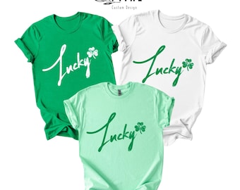 Lucky Shirt, St Patricks Day Shirt, Women Saint Patricks Day Shirts, Cute St Paddys Day Shirt, St Patrick Day Shirt, Four Leaf Clover Group